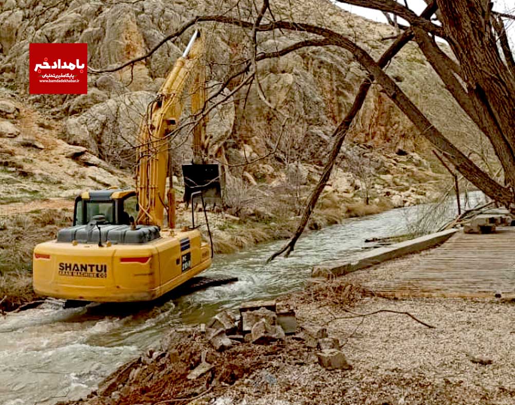 حریم رودخانه و چشمه تاریخی شیراز آزادسازی شد