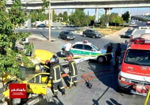 یک فوتی و یک مصدوم در حادثه تصادف خودروی سواری