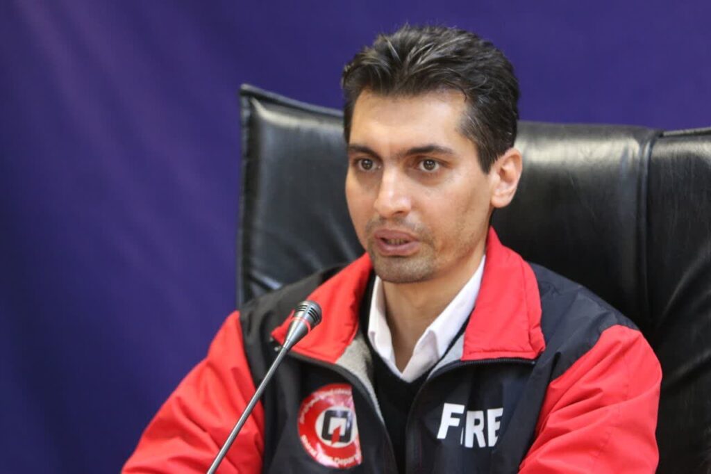 هادی عیدی پور سرپرست سازمان آتش‌نشانی و خدمات ایمنی شهرداری شیراز