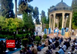 بارگاه حضرت حافظ منور به صوت قرآن شد