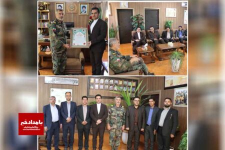دیدار شهردار منطقه دو و همکاران با فرمانده محترم ارشد آجا در استان فارس