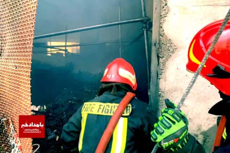 مهار آتش فراگیر توسط ۲۴ آتش نشانان در هتل در حال ساخت خیابان جاوید