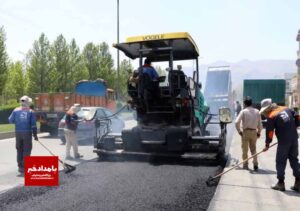 آسفالت بیش از ۱۲۰۰۰ مترمربع معابر در هفته چهل و هشتم در شیراز