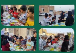 توزیع رایگان هزار جلد کتاب در محله کمتر برخوردار مهدی آباد (کتس بس)